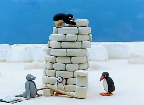 Mytisk scen från Pingu.